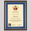 angrus-tg-1536x1536 Anglian Ruskin University A4 graduation certificate Frame in Teak and Gold