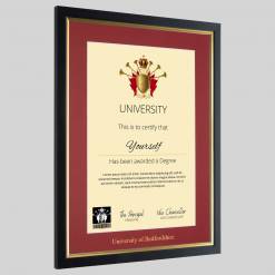 Alternative view of University of Bedfordshire graduation certificate Frame