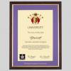 bisgro-tg-1536x1536 Bishop Grosseteste University A4 graduation certificate Frame in Teak and Gold