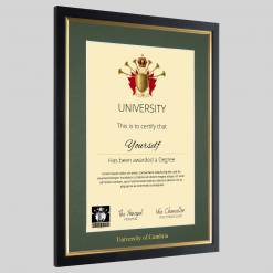 Alternative view of University of Cumbria graduation certificate Frame