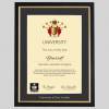 eastlond-bg-1536x1536 University of East London A4 graduation certificate Frame in Black and Gold