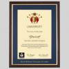 hollowaylon-tg-1536x1536 Royal Holloway University of London A4 graduation certificate Frame in Teak and Gold