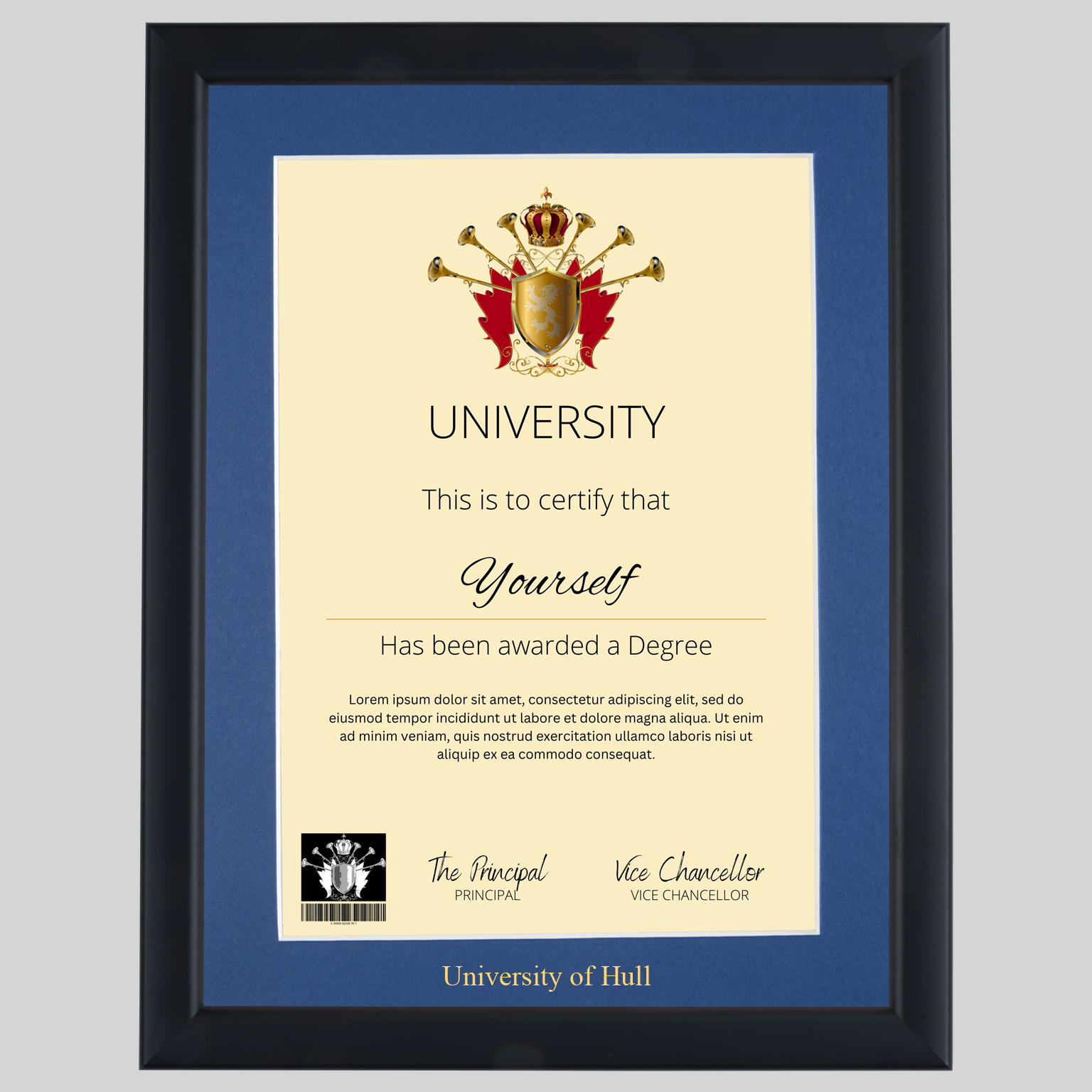 University Of Hull Graduation Certificate Frame university-of-hull-graduation-certificate-frame
