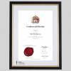 icaew-a4m-bg-1536x1536 ICAEW certificate frame - Classic Black and Gold