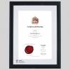 icaew-a4m-con-1536x1536 ICAEW certificate frame - Contemporary Matt Black
