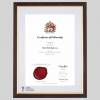 icaew-a4m-tg-1536x1536 ICAEW certificate frame - Traditional Teak and Gold