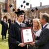 kings-college-london-son-and-parents-at-ceremony
