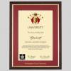 nottstrent-tg-1536x1536 Nottingham Trent University A4 graduation certificate Frame in Teak and Gold