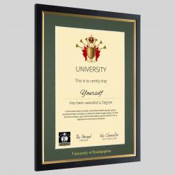 Alternative view of University of Roehampton graduation certificate Frame