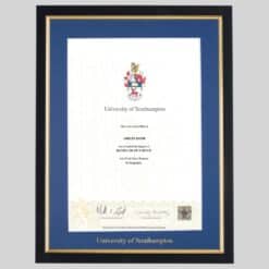 University of Southampton graduation certificate Frame