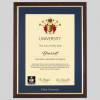 Ulster University A4 graduation certificate Frame in Teak and Gold