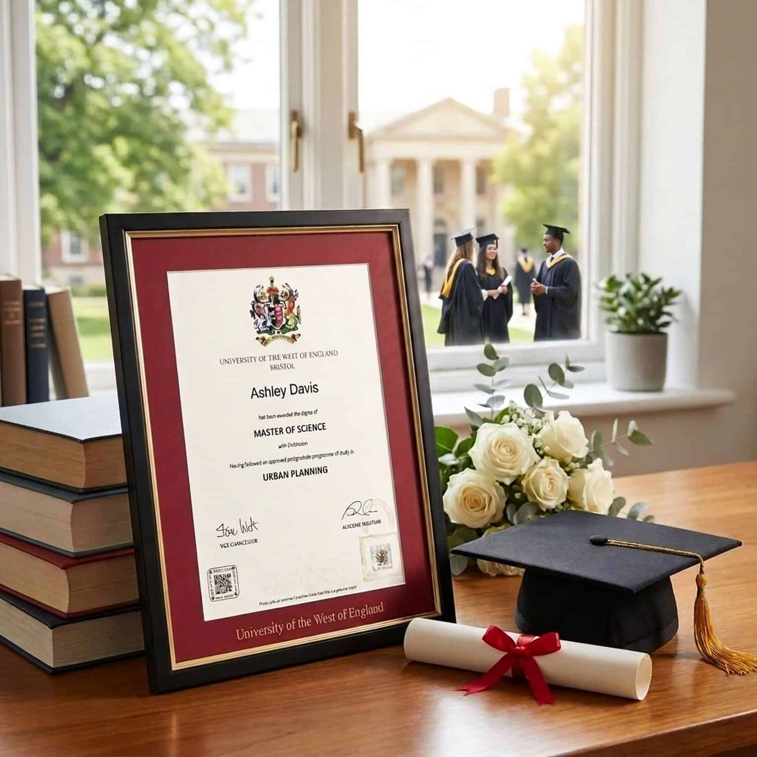 west-of-england-university-certificate-at-ceremony