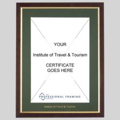 Institute of Travel & Tourism certificate Frame