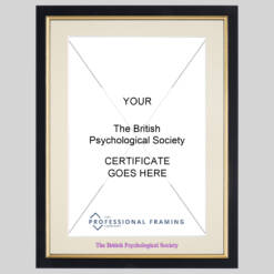 British Psychological Society certificate frame