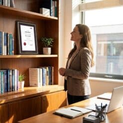 Alternative view of Chartered Management Institute certificate frame