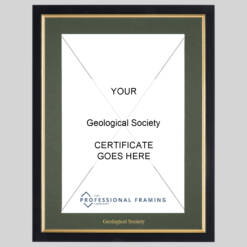 Geological Society certificate frame