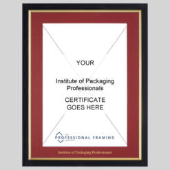 Institute of Packaging Professionals certificate frame