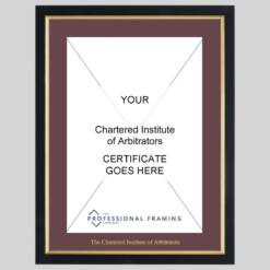 The Chartered Institute of Arbitrators certificate frame