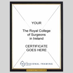 Royal College of Surgeons in Ireland certificate frame