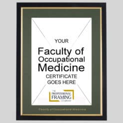 Faculty Of Occupational Medicine Certificate Frame