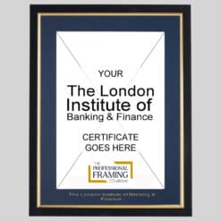 The London Institute Of Banking & Finance Certificate Frame