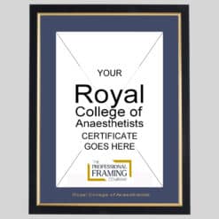 Royal College Of Anaesthetists Certificate Frame