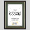 Royal Horticultural Society Certificate Frame