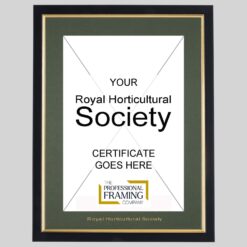Royal Horticultural Society Certificate Frame
