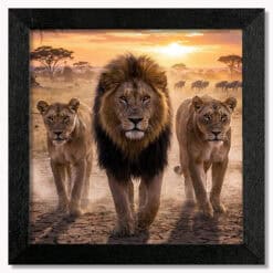 Golden Pride Patrol Lion Wall Art