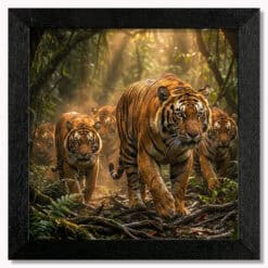 Stripe Squad Tiger Wall Art