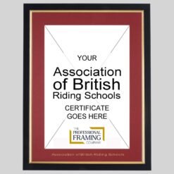 Association of British Riding Schools Certificate Frame